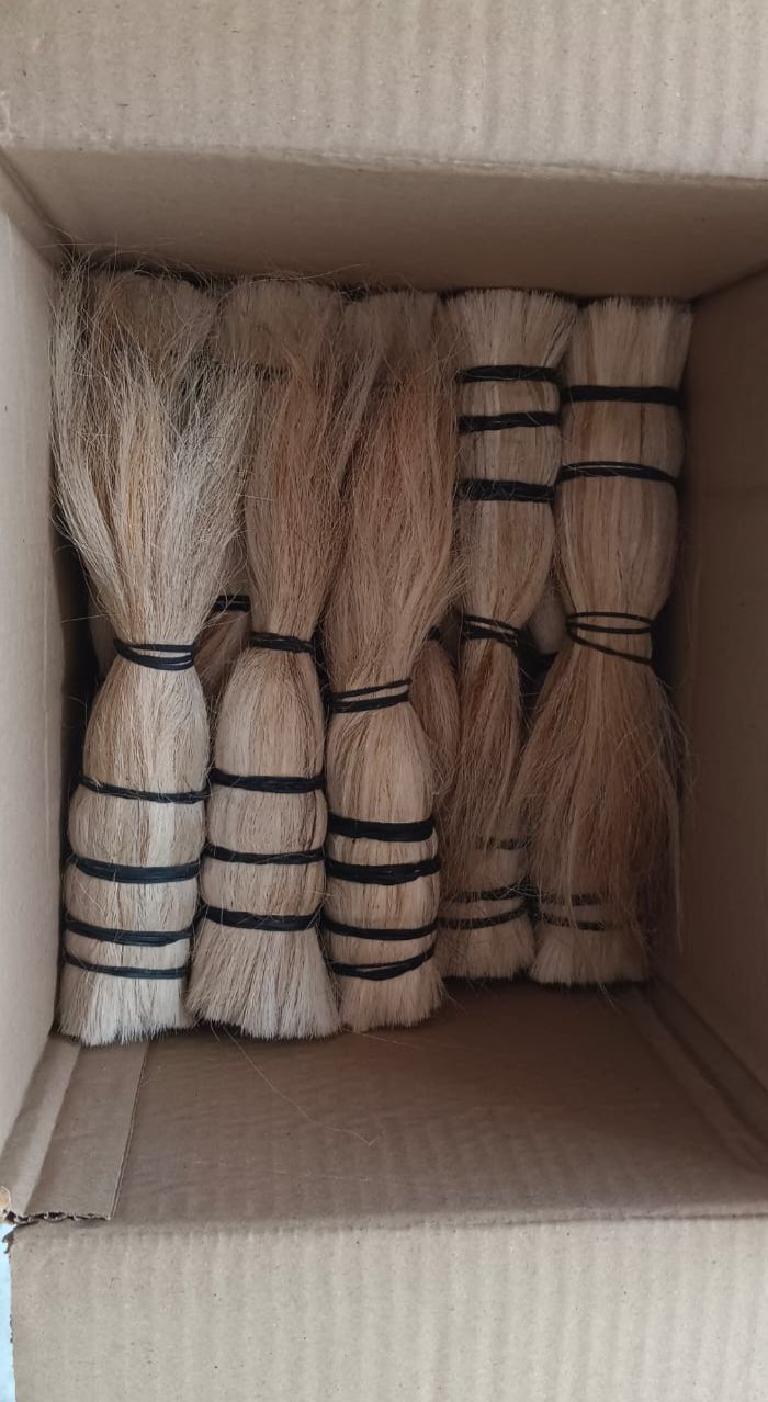 Premium Buffalo Tail Hair | Natural Industrial Brush Hair | Export Quality Bulk Supply